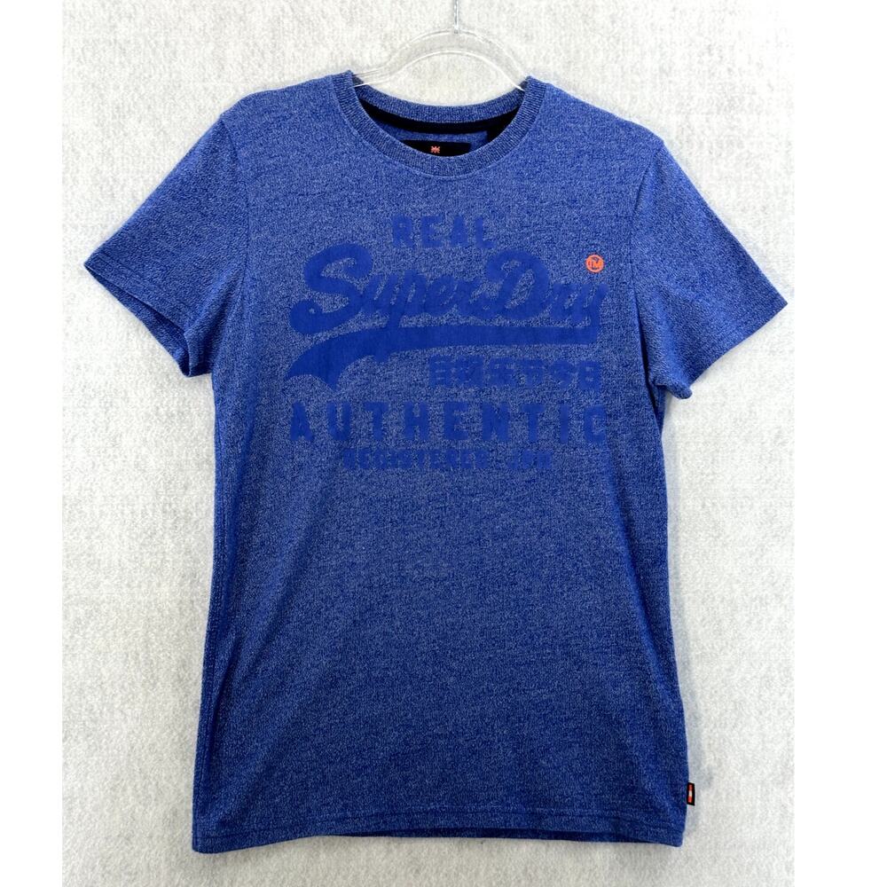 Superdry Medium Vintage Logo Graphic T-Shirt Short Sleeve Crew Neck Casual Blue